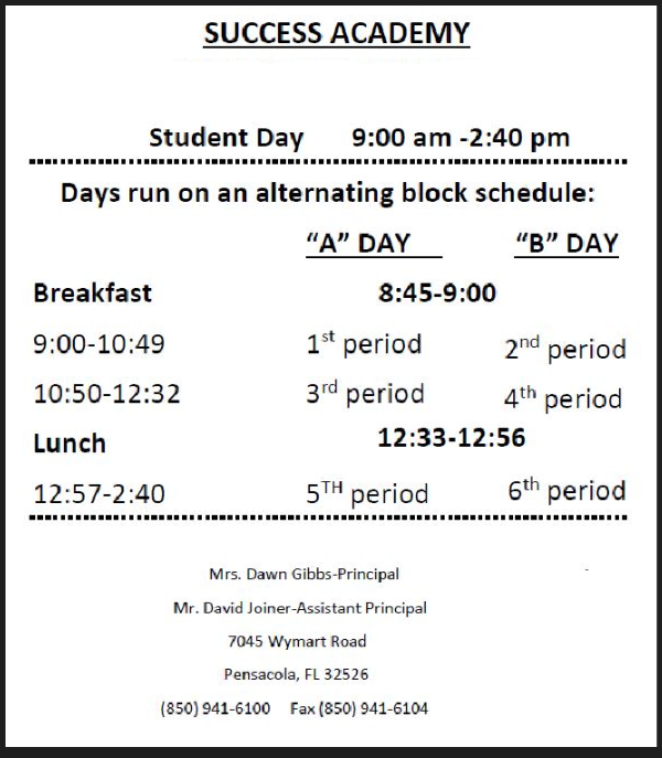 Bell Schedule